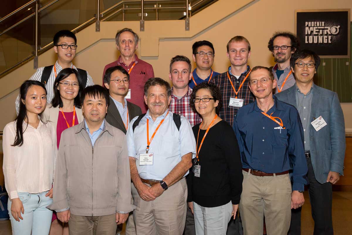 People from left to right: Front row: C. Liu, CS Wang, G. Rubloff, E. Lathrop, A. Alec Talin, SB. Lee Second row: Y. Qi, YH Wang, K. Gregorczyk, M. Schroeder, L. Lecordier back row: T. Gao, S. Harris, L. Suo
